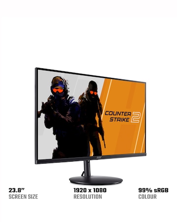 Acer Nitro XFO 23.8in FHD ZeroFrame 180Hz 4ms Gaming Monitor with FreeSync