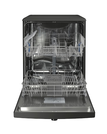 Indesit D2F HK26 B UK Full Size Dishwasher - 14 Place Settings - Black