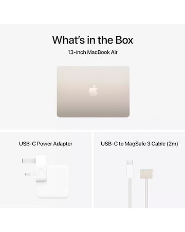 Apple MacBook Air (M4, 2025) 13in 10-Core CPU 8-Core GPU 16GB 256GB - Starlight