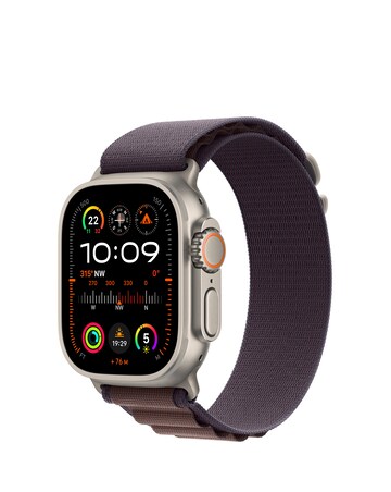 Apple Watch Ultra 2 Cellular 49mm Titanium Case with Indigo Alpine Loop - Large