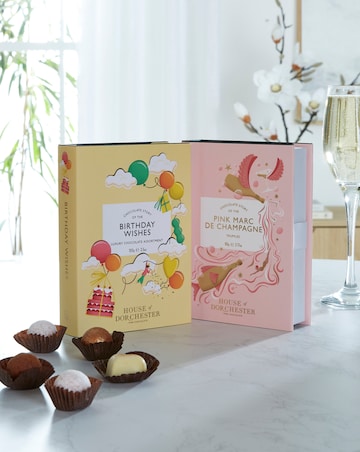 House of Dorchester - Birthday Wishes & Pink Marc De Champagne Truffles Duo Pack