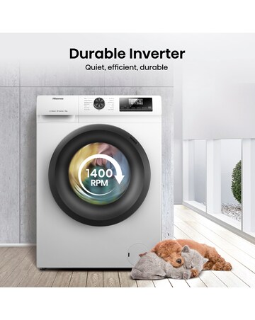 Hisense WF1Q1041BW 1 Series 10kg 1400 Spin Washing Machine - White