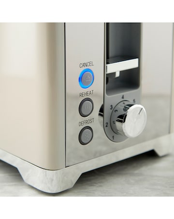 Swan Solace Kitchen Set, 1.7L Kettle, and 930W 2 Slice Toaster - Cream