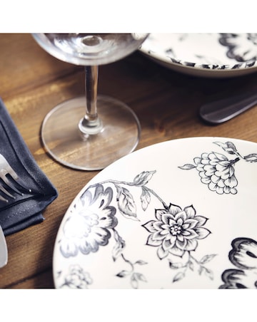 Wade Botanical Night 12 Piece Dinner Set