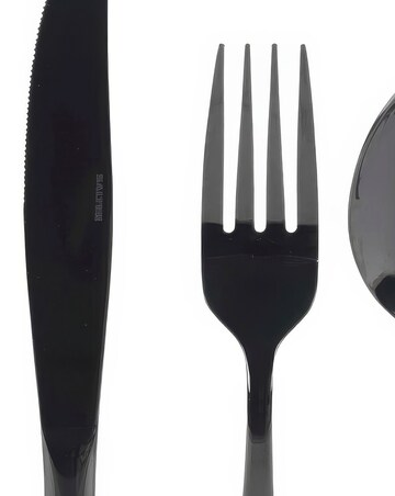 Salter Regal Black 16 Piece Cutlery Set