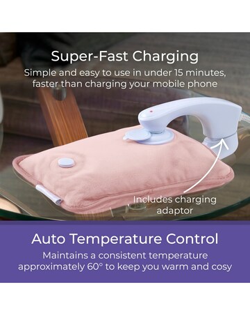 Carmen Spa Rechargeable Hot Water- Pink