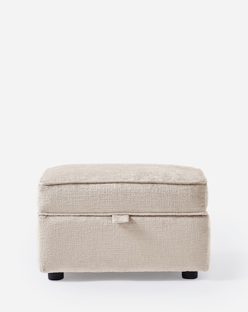 Hunter Chenille Storage Footstool