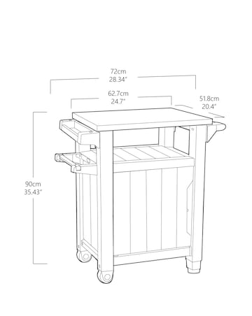 Keter Unity BBQ Table