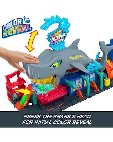 Hot Wheels City Ultra Shark Car Wash