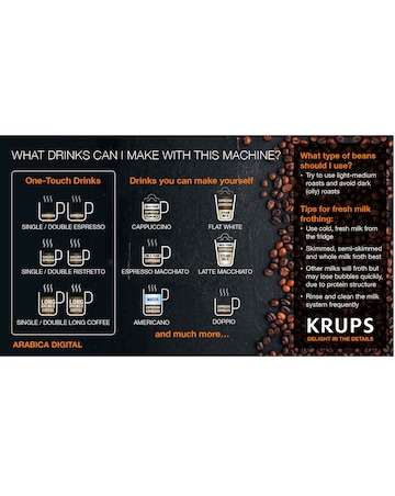 Krups EA817040 Arabica Digital Bean to Cup Coffee Machine