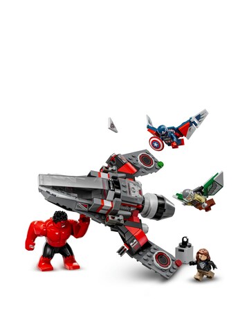 LEGO Marvel Captain America vs. Red Hulk Battle Buildable Jet 76292