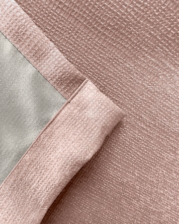 Matrix Light Filtering Textured Embossed Pencil Pleat Thermal Curtain