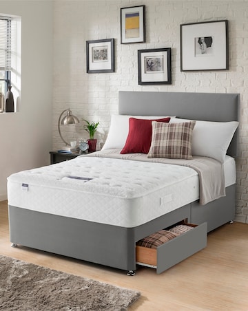 Silentnight Miracoil Mattress Divan Set with 2 Drawers