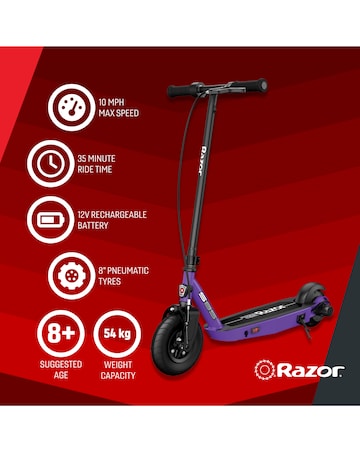 Razor PowerCore S85 12 Volt Scooter - Purple