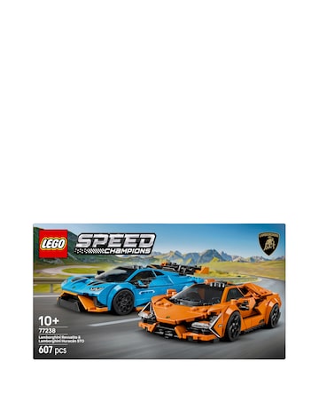 LEGO Speed Champions Lamborghini Revuelto & Huracan STO Toy Car 77238