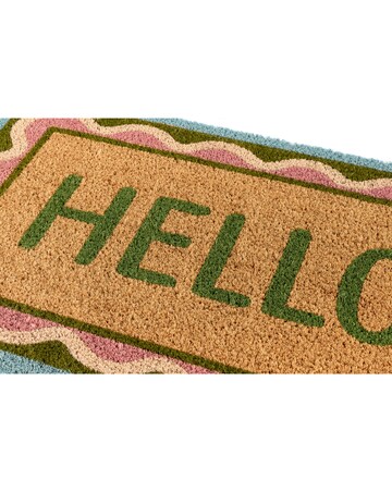 My Mat Hello Scallop Coir Doormat