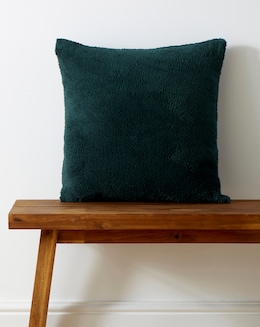 Cuddle Fleece Cushion - Forest Green