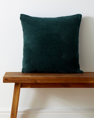 Cuddle Fleece Cushion - Forest Green