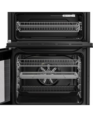 Hotpoint HDE6VDCASB1 60cm Electric Double Cooker with Air Fry - Black