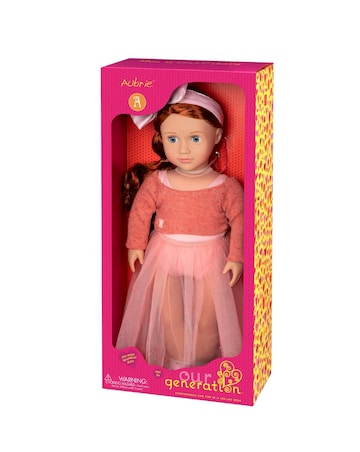 Our Generation Ballet Doll with Orange Sweater Aubrie