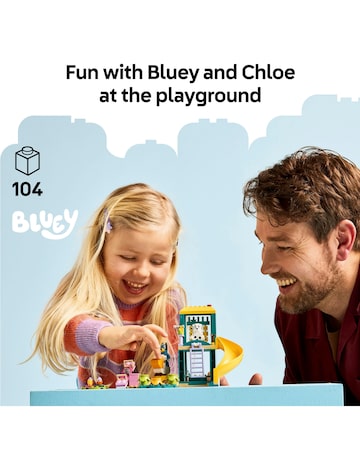 LEGO Bluey Playground Fun with Bluey and Chloe, Preschool Toy 11201