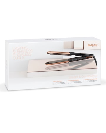 BaByliss Titanium Brilliance Straight & Curl Hair Straightener