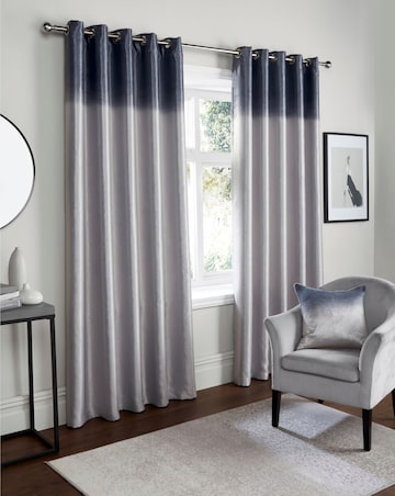 Fusion Ombre Strata Light Filtering Eyelet Curtains