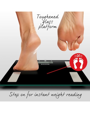 Salter Black Glass Analyser Scale