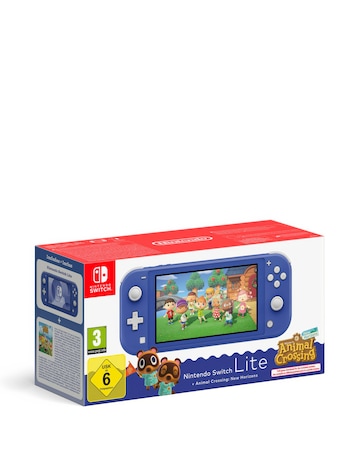 Nintendo Switch Lite Blue + Animal Crossing New Horizons bundle