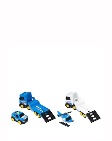 Tiny Teamsterz Chunky Trucks Police Mega Transporter