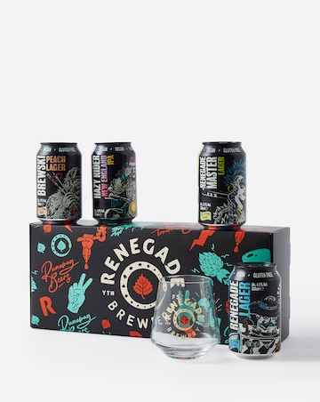 Renegade Craft Beer Gift Set 4 x 330ml Cans and Craft Glass