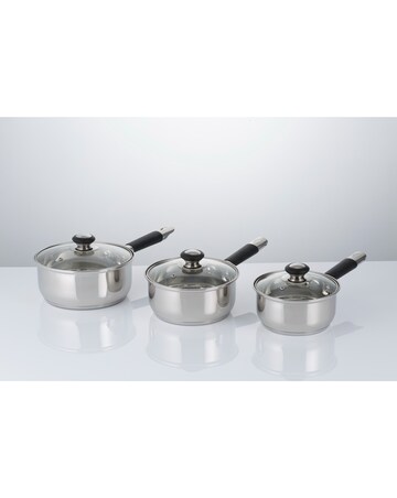 Viners Everyday 3 Piece Saucepan Set