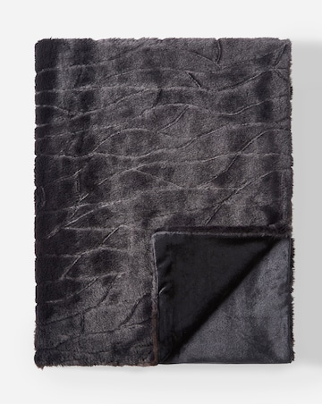 Joanna Hope Clipped Faux Fur Throw