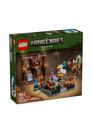 LEGO Minecraft Woodland Mansion Fighting Ring Gamer Toy with Mob Figures 21272
