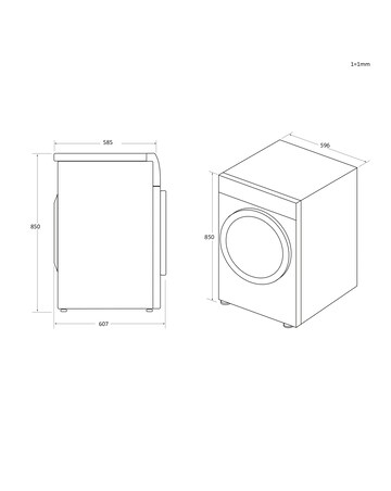 Candy CSEC8LF-80 8kg Condenser Tumble Dryer White + Install