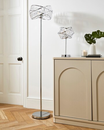 Juno Chrome & Acrylic Table Lamp