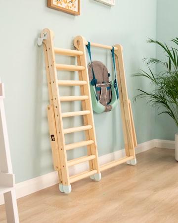 TP Active Tots Wooden Swing & Climb Frame