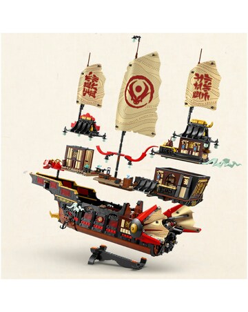 LEGO NINJAGO The Temple Bounty Ship Toy Building Kit with 6 Minifigures 71848