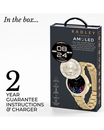 Radley Series 33 AMOLED Metal Strap Watch - Gold