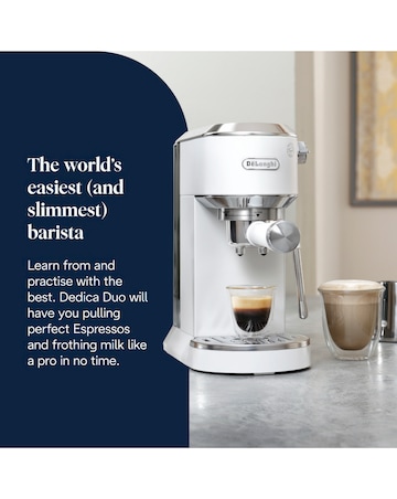 De'Longhi EC890.W Dedica Duo Espresso Coffee Machine