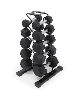 Marcy DBR150 Dumbbell Set 68kg &amp; Storage Rack
