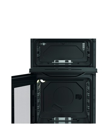 Hotpoint HDG5GCB 50cm Gas Double Cooker - Black
