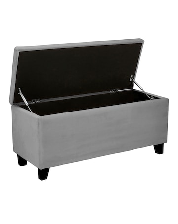 Freya Velvet Storage Ottoman