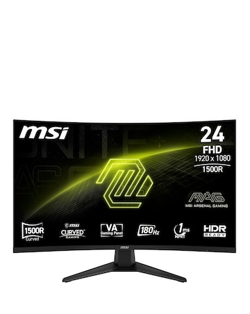 MSI MAG 244C 24in FHD 180Hz 1ms Curved Gaming Monitor