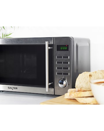 Salter Stainless Steel Kettle, Toaster and Microwave