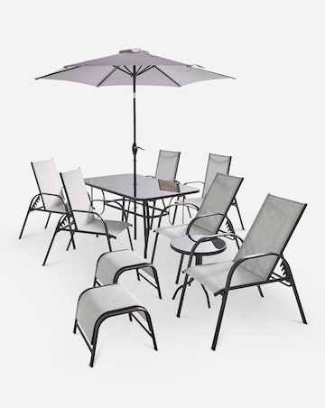 Malaga 11 Piece Dining & Lounge Set