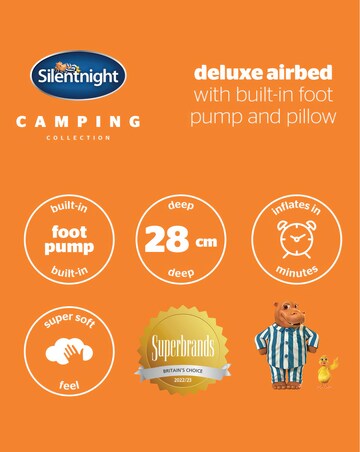Silentnight Deluxe Airbed with Footpump - Single