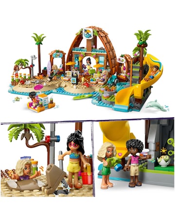 LEGO Friends Family Holiday Beach Resort Toy Building Set, Travel Playset 42673