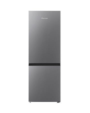 Fridgemaster MC50165ES 60/40 Fridge Freezer - Silver E Rated