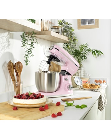 Salter Retro Stand Mixer Pink